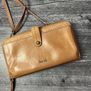 The Sak Iris Smartphone Crossbody Purse Cellphone Wallet Brown